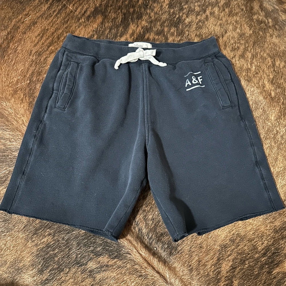 Abercrombie & Fitch Men's Black Athletic Shorts